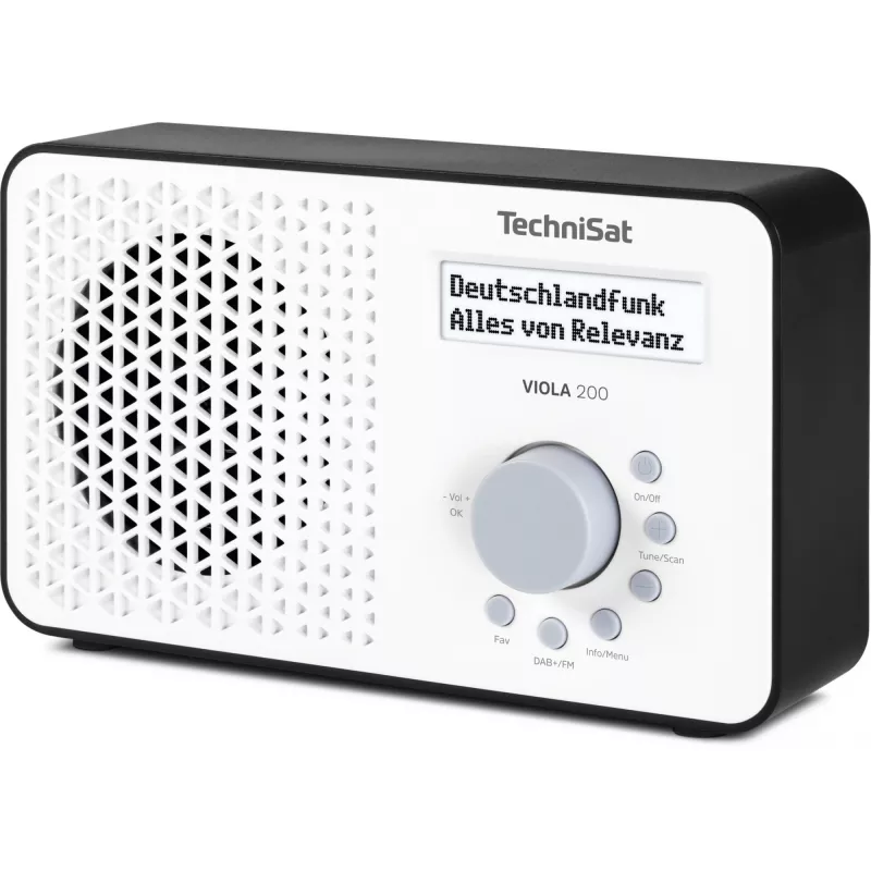 TV-Empfänger TECHNISAT VIOLA 200 weiß/schwarz HD DVB‑S2
