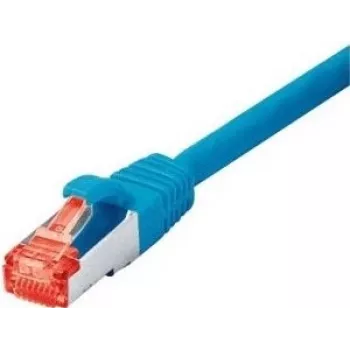Tecline exertis Connect - Patchkabel - RJ-45 (M) auf RJ-45 (M) - 10 m - SSTP-Kabel - CAT 6 - Halogenfrei - Blau (71510B)