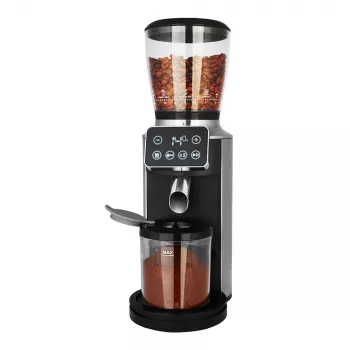 Kaffeemühle mit Kegelmahlwerk GASTROBACK Design Pro Touch 30 — Kegelmahlwerk, 300 g Bohnenbehälter, 150 W, schwarz/transparent