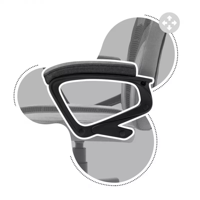 Gaming-Stuhl für Kinder Huzaro HZ-Ranger 1.0 Gray Mesh, grau und schwarz