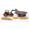 Spielzeugtraktor Bruder Claas Nectis 267 F mit Kippanhänger