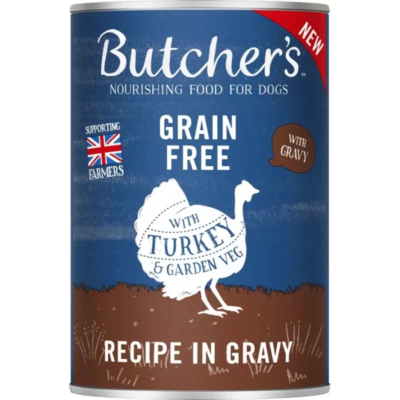 BUTCHER'S Original Mega Pack Mix mit Gemüse in Soße – Nassfutter für Hunde – 6 x 400 g