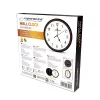 Mechanische Wanduhr ESPERANZA Los Angeles EHC015W — rund 30 cm, schwarz-weiß, AA 1,5 V