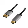 LogiLink CDA0107 Videokabel-Adapter 2 m DisplayPort HDMI Schwarz Grau