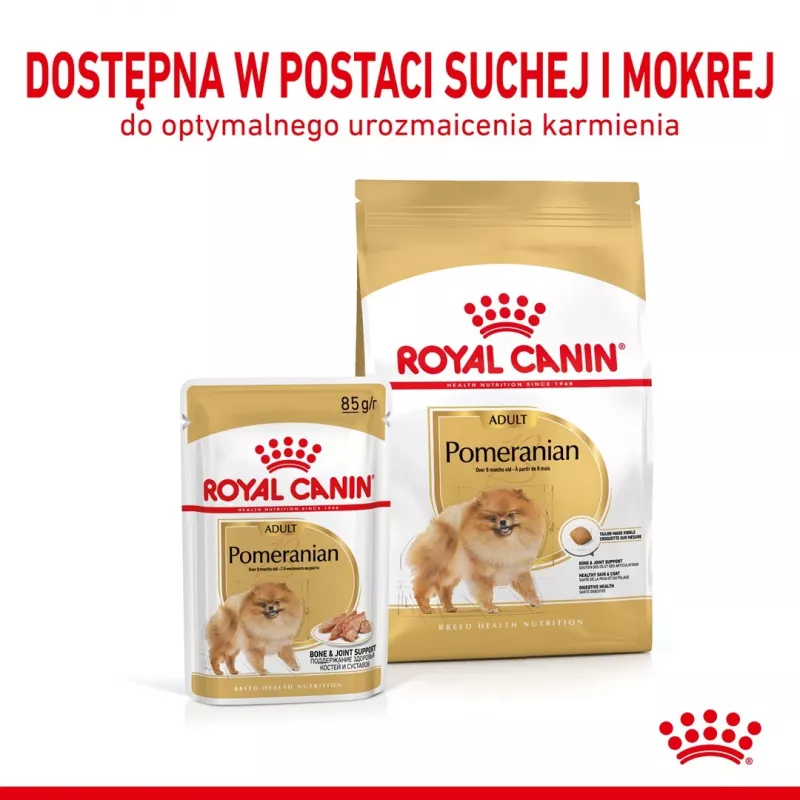 Trockenfutter Royal Canin Pomeranian Adult 3 kg – Formel für kleine Rassen für ausgewachsene Pomeranians