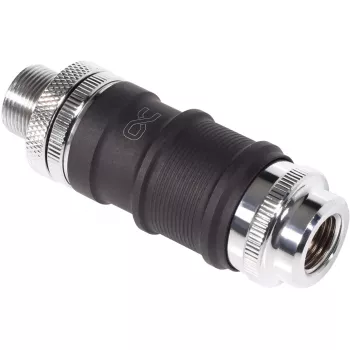 Alphacool Quick Disconnect Set BLH1A IG-IG mit Schott-Anschluss – Schnellkupplungspaar für G½/G1/4-Anschlüsse