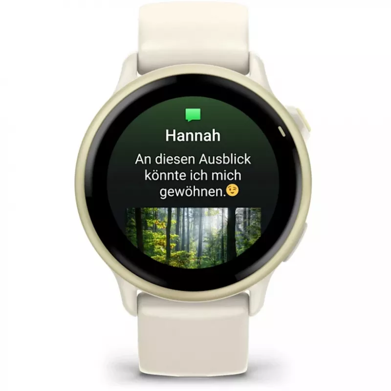 Garmin vívoactive 6 3,05 cm (1,2) AMOLED 42 mm Digital 390 x 390 Pixel Touchscreen Weiß Wi-Fi GPS (Satellit)