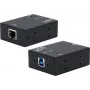 Netzwerk-Medienkonverter Exsys USB 3.2 Gen 1 B auf 1 Gigabit Ethernet EX-13021HMV mit Hutschienen-Montageset