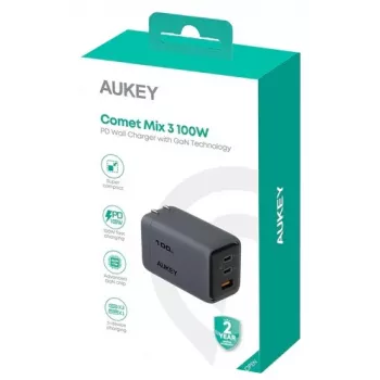 Comet Mix 3 Wall Charger PA-C5 3xUSB (2xUSB-C und 1xUSB-A) 100W 5A QC5.0 PD3.0 AFC PPS FCP SCP