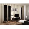 Cama geschlossen Schrank VIGO '180' 180/40/30 weiß/schwarz glänzend