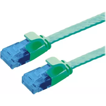VALUE Patchkabel Cat.6A (Klasse EA) UTP, extraflach, Grün, 1,5 m (21.99.2044)