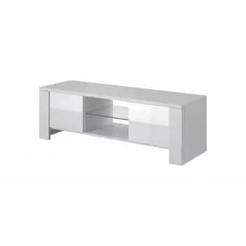 Cama TV-Ständer WEST 42/130/42 weiß/weiß glänzend