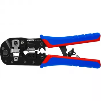 Knipex 97 51 13 Kabelcrimpzange Schwarz, Blau, Rot