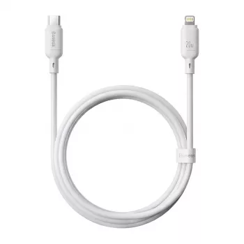 USB-Typ-C-auf-Lightning-Ladekabel Baseus Silky Series 20W 2m Mondweiß