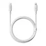 USB-Typ-C-auf-Lightning-Ladekabel Baseus Silky Series 20W 2m Mondweiß