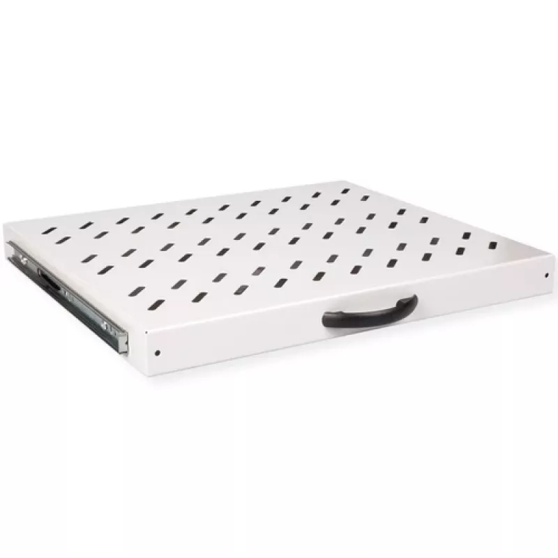 Rack-Auszugfach ROLINE 26.21.0275 — 1U ausziehbar 25 kg, 35 cm Tiefe, grau