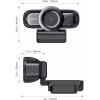 Webcam AUKEY PC-LM3 2 MP 1920 x 1080 Pixel USB 2.0 Schwarz
