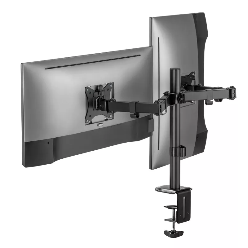 Monitor-Wandhalterung SBOX LCD-352/2-2 für 13–32 Zoll Bildschirme, Doppelarm, 2×8 kg Traglast, VESA 100×100