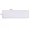 Steckdosenleiste MACLEAN MCE387 W — 2 Steckdosen, 3×USB A, 110–240 V, 2500 W, 1,5 m Kabel, weiß