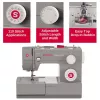Nähmaschine SINGER Heavy Duty 4432 — elektrisch, 32 Stichmuster, 1-Stufen-Knopfloch, Freiarm, grau