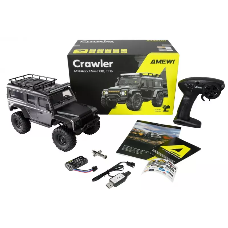 RC Crawler Amewi Mini-D90 4WD 1:16 RTR Modellfahrzeug