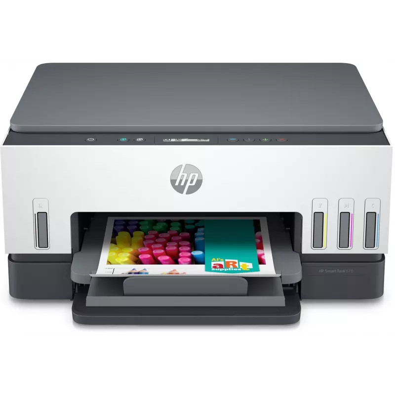 Multifunktionsdrucker HP Smart Tank 670 — Thermal Inkjet, Farbe, A4, Wi‑Fi/Bluetooth, Duplex, 4800x1200 DPI