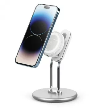 Telefonständer SODI SIM-300 Silber MagSafe – Desktop-Halterung für MagSafe-kompatibles iPhone