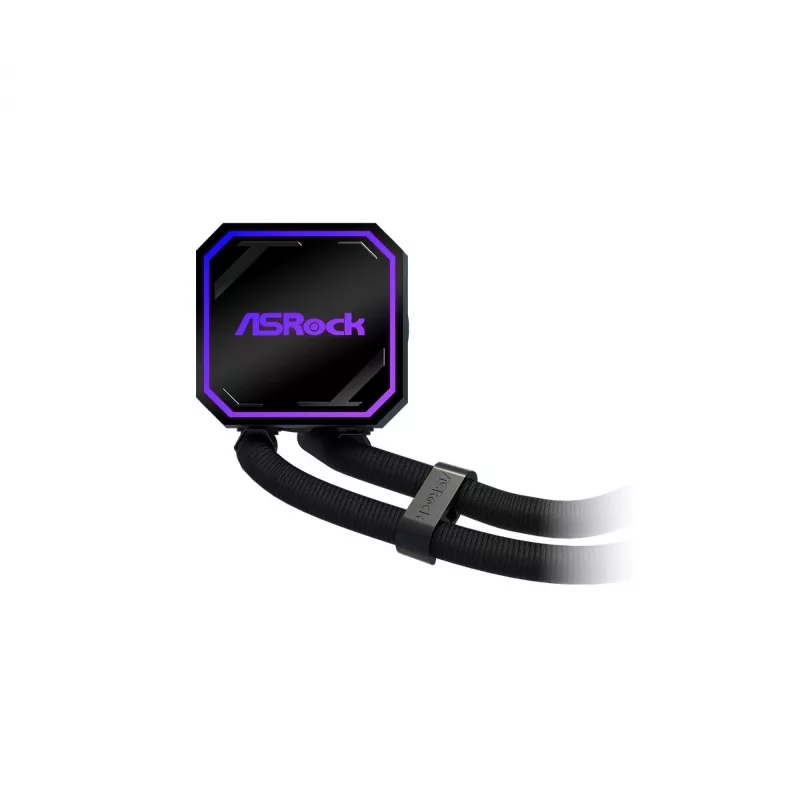 CPU-Kühler ASROCK Pro 360 ARGB Schwarz — ASROCK Modell 90-APRA36-BAAGA6, 360-mm-AIO-Flüssigkeitskühler, ARGB-Beleuchtung