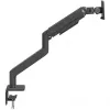 Monitorhalterung DIGITUS Single, Klemme, für bis zu 49 Zoll (124,5 cm), 20 kg, VESA 75x75–100x100, neigbar -20° bis 50°, höhenverstellbar, schwarz