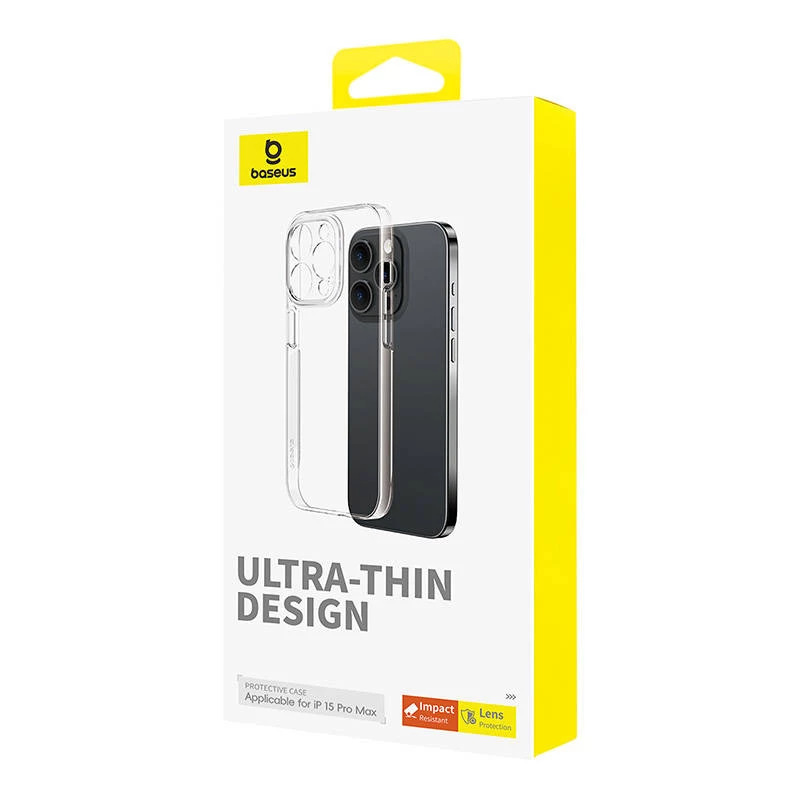 Handyhülle für iPhone 15 ProMax Baseus OS-Lucent Serie (Transparent)