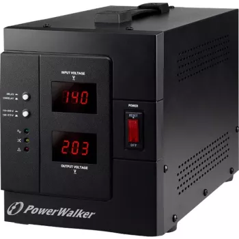 Bluewalker PowerWalker AVR 3000/SIV - Automatische Spannungsregelung - AC 230 V - 2400 Watt - 3000 VA - 2 Ausgangssteckdosen (10120307)