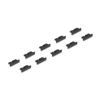 DeLOCK 64243 Buchsenschutzkappe USB Micro-B Schwarz 10 Stück