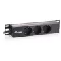 Equip 3-fach Französische Power Distribution Unit 10 Zoll 1U Kunststoff 250V 16A