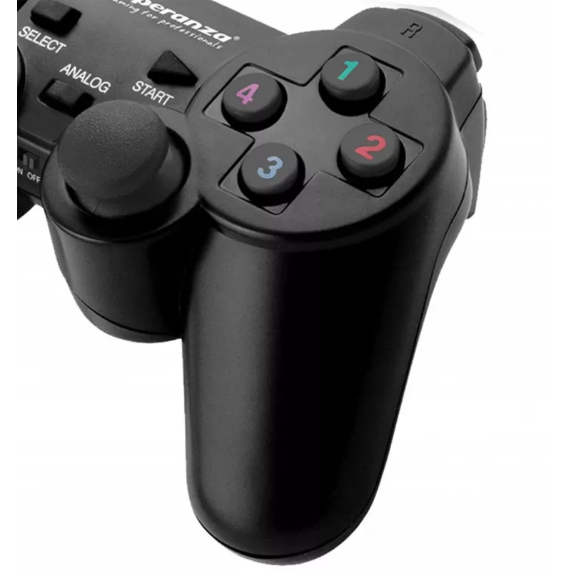 Esperanza EGG108K Gaming-Controller Schwarz USB 2.0 Gamepad Analog / Digital PC, Playstation 3