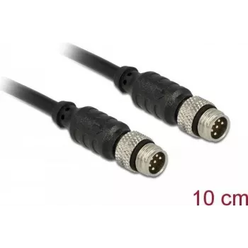 Sensor-/Aktor-Kabel DeLOCK 12688 0,1 m M8 Schwarz