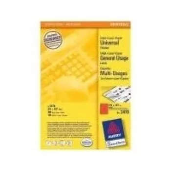 Selbstklebendes Druckeretikett AVERY 3470 Rot 210 x 297 mm