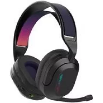 Jlab Nightfall Wireless Gaming Headset Schwarz Duale kabellose Verbindungen über USB oder Bluetooth, drehbares Mikrofon, bis zu 70 Std. Akkulaufzeit