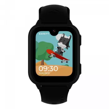 Smartwatch Garett Kids Vibe Ai 4G schwarz — Kinder-Smartwatch mit 4G, GPS-Tracking, wasserdicht