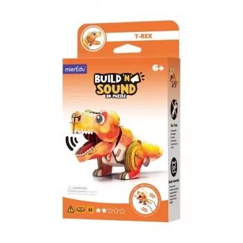 Puzzle 3D MierEdu Build and Listen - Tyrannosaurus Rex