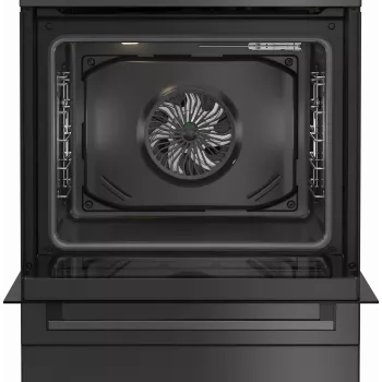 Einbau-Gaskochfeld mit Elektrobackofen BEKO FBM62330GADSN 60 cm, grau, Energieeffizienzklasse A