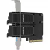 PCIe-Adapterkarte icybox MB312M4P-B — 2× M.2 NVMe auf PCIe 4.0 x8 (Bifurkation)