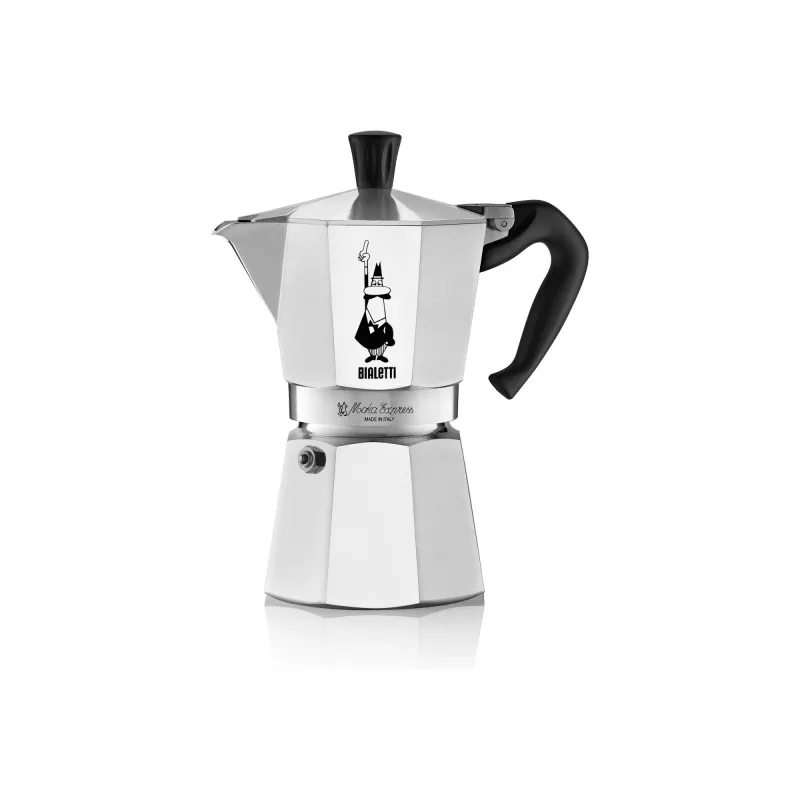 Bialetti Moka Express Moka-Kanne 0,3 L Aluminium, Schwarz