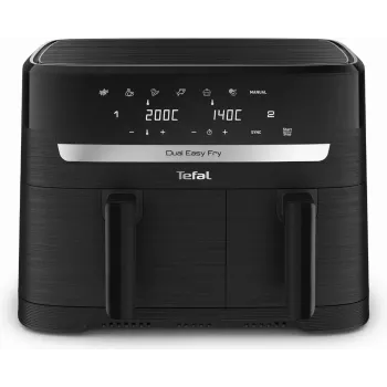Tefal Easy Fry EY901N Double 8,3 L Standgerät 2700 W Heißluftfritteuse Schwarz