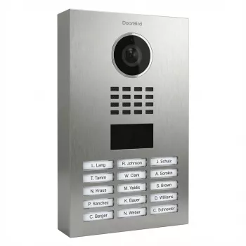 Video-Türsprechanlage DoorBird D2103V, 720p, 140°x100° Betrachtungswinkel, IR LED, Edelstahl, IP65, 10/100 Mbit/s