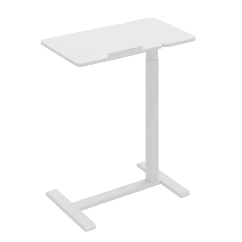 Maclean mobiler Schreibtisch/Laptop-Ständer, weiß, Höhenverstellung 76-109 cm, max. 30 kg, MC-120 W