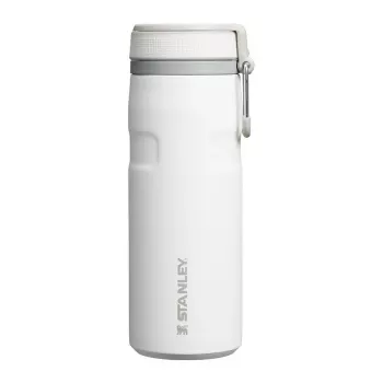 Thermobecher STANLEY Iceflow Täglicher Gebrauch 470 ml, Edelstahl, Flip-Verschluss, weiß