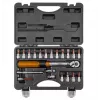 Neo Tools 1/4 bidirektionaler Drehmomentschlüssel, 5-25NM, Set aus 21 Stück