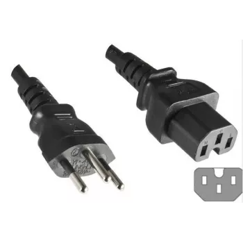 Microconnect PE160518 Stromkabel Schwarz 1,8 m C15-Kupplung