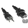 Microconnect PE160518 Stromkabel Schwarz 1,8 m C15-Kupplung