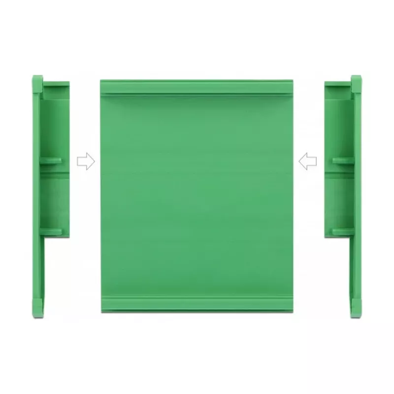 Boardhalter DeLOCK 107 mm für DIN-Schiene 10 cm lang